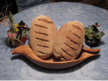 Brot selbstgebacken